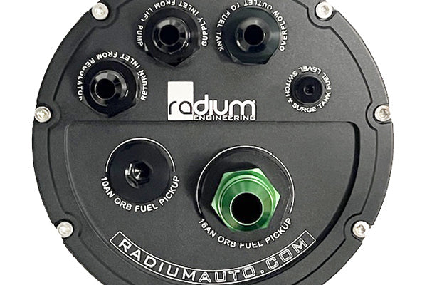 Radium Fuel Surge Tank for External Pumps - Radium Engineering | Coore Australia
