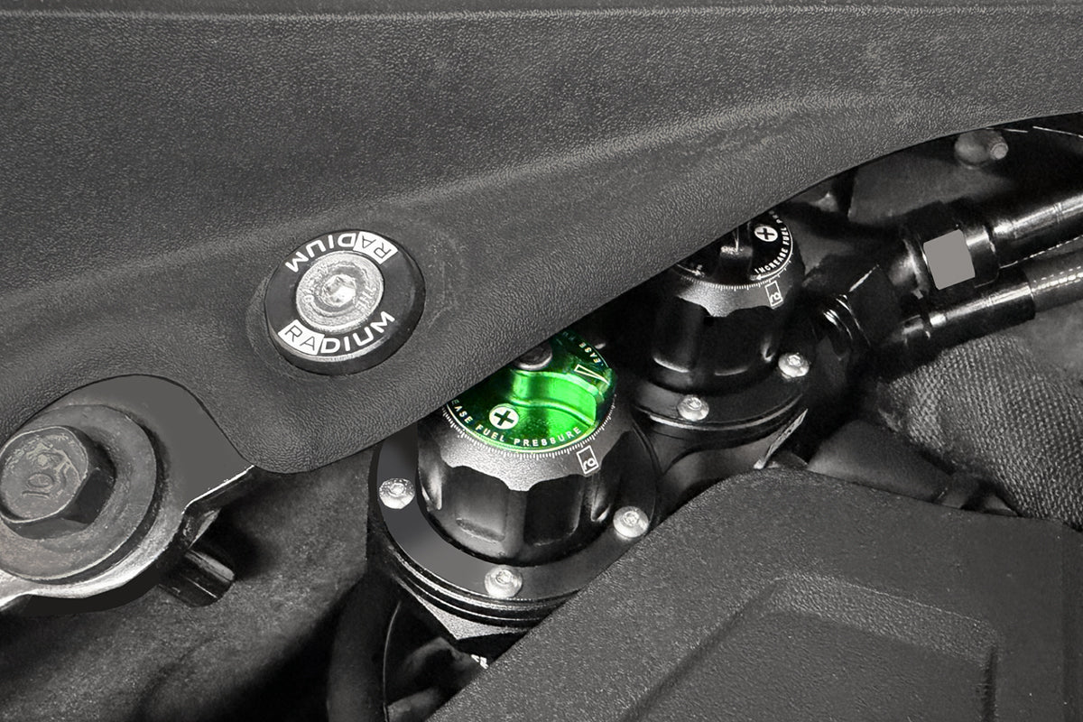 Radium 20-1817-05 dual FPR installed on a 2018+ Mustang
