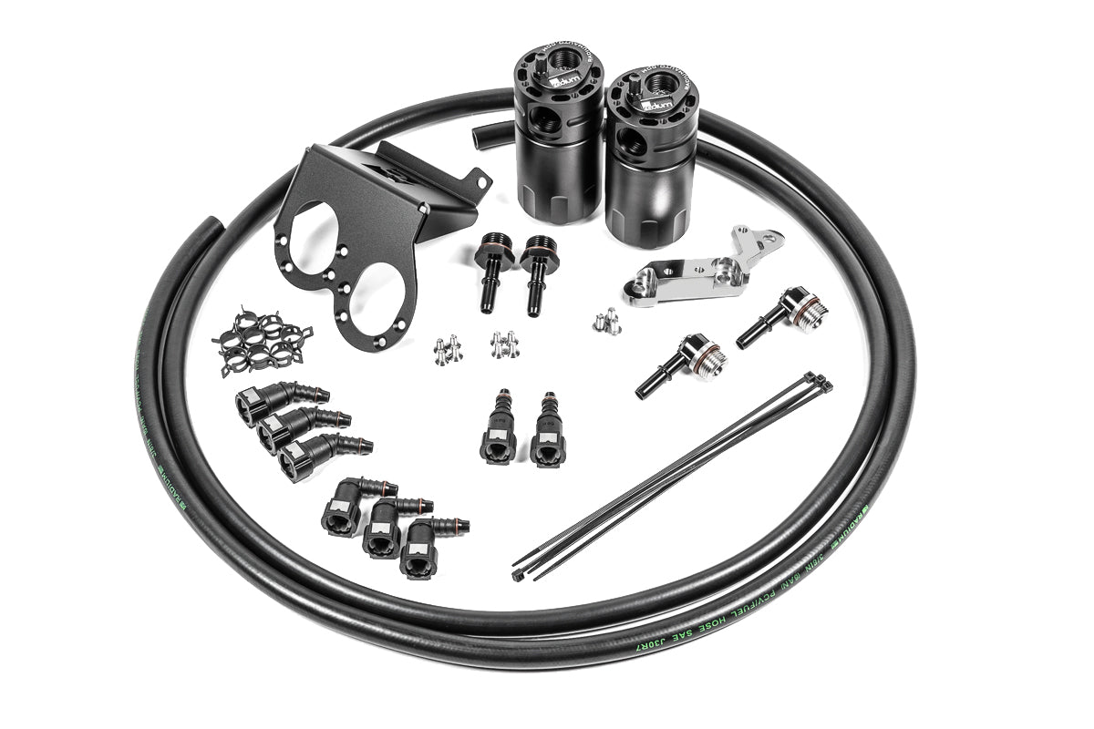 Radium 20-1286-FL Dual Fluid Lock Catch Can Kit, Chevrolet Corvette C7 LT1 Dry Sump (2017-2019)