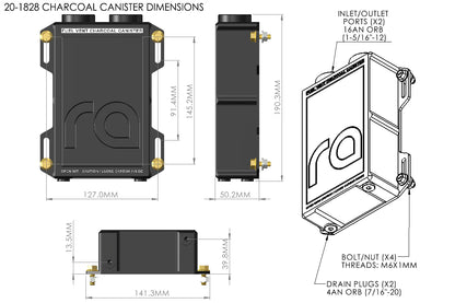 Radium Fuel Vent Charcoal Canister