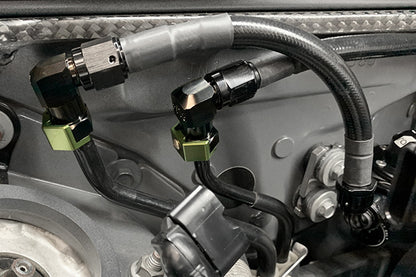 Radium SAE Female EFI Quick Connect to AN Male Low Profile Fitting