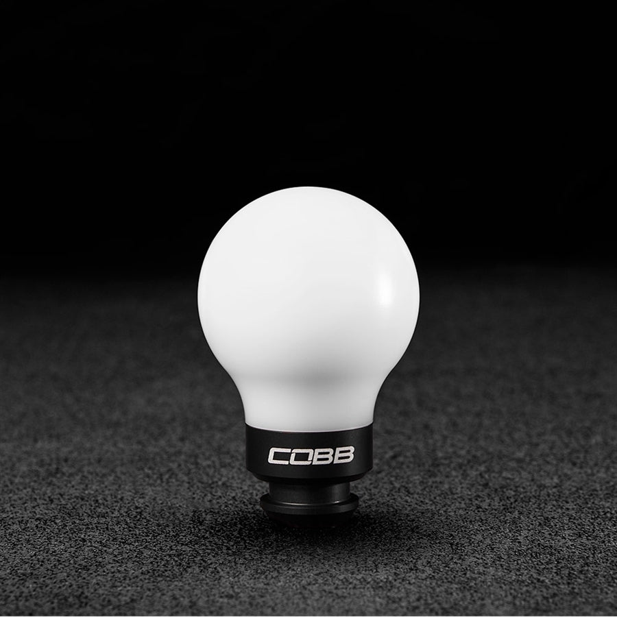 Cobb Tuning Shift Knob White/Black - Subaru All Models (5 Speed)