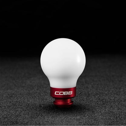 Cobb Tuning Shift Knob White/Red - Subaru All Models (5 Speed)