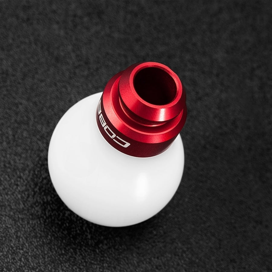 Cobb Tuning Shift Knob White/Red - Subaru All Models (5 Speed)