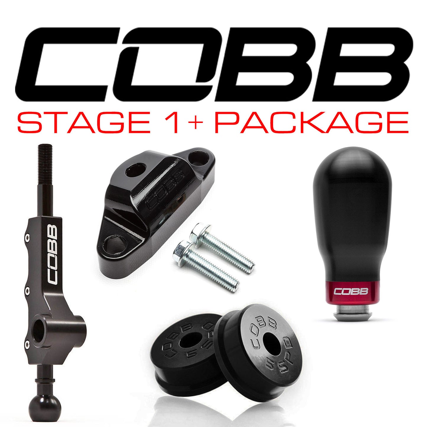 Cobb Tuning Stage 1+ Drivetrain Package w/Tall Weighted Knob - Subaru WRX 08-14/Forester 06-08/Liberty 04-09 (5 Speed)