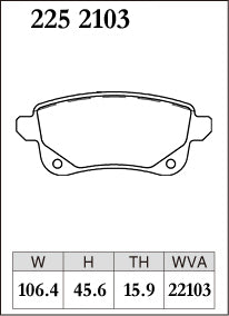 DIXCEL Rear Brake Pads - Renault Megane (B95/K95/X95/BFB) / Arkana (XJL) / Nissan Juke (F16) - Electronic Parking Brake – view 2