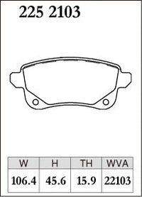 DIXCEL Rear Brake Pads - Renault Megane (B95/K95/X95/BFB) / Arkana (XJL) / Nissan Juke (F16) - Electronic Parking Brake – view 2