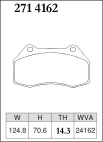DIXCEL Front Brake Pads - Mazda MX-5 (ND) / Fiat 124 Spider (348) - Brembo 4-Pot