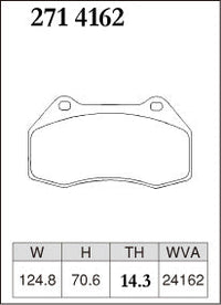 DIXCEL Front Brake Pads - Mazda MX-5 (ND) / Fiat 124 Spider (348) - Brembo 4-Pot