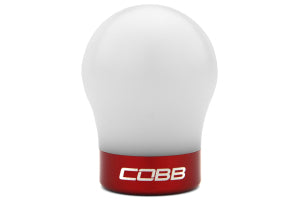 Cobb Tuning Gear Knob White/Black - Ford Focus ST LW/LZ/Focus RS LZ/Fiesta WZ