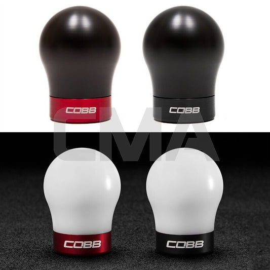 Cobb Tuning Gear Knob White/Black - Ford Focus ST LW/LZ/Focus RS LZ/Fiesta WZ