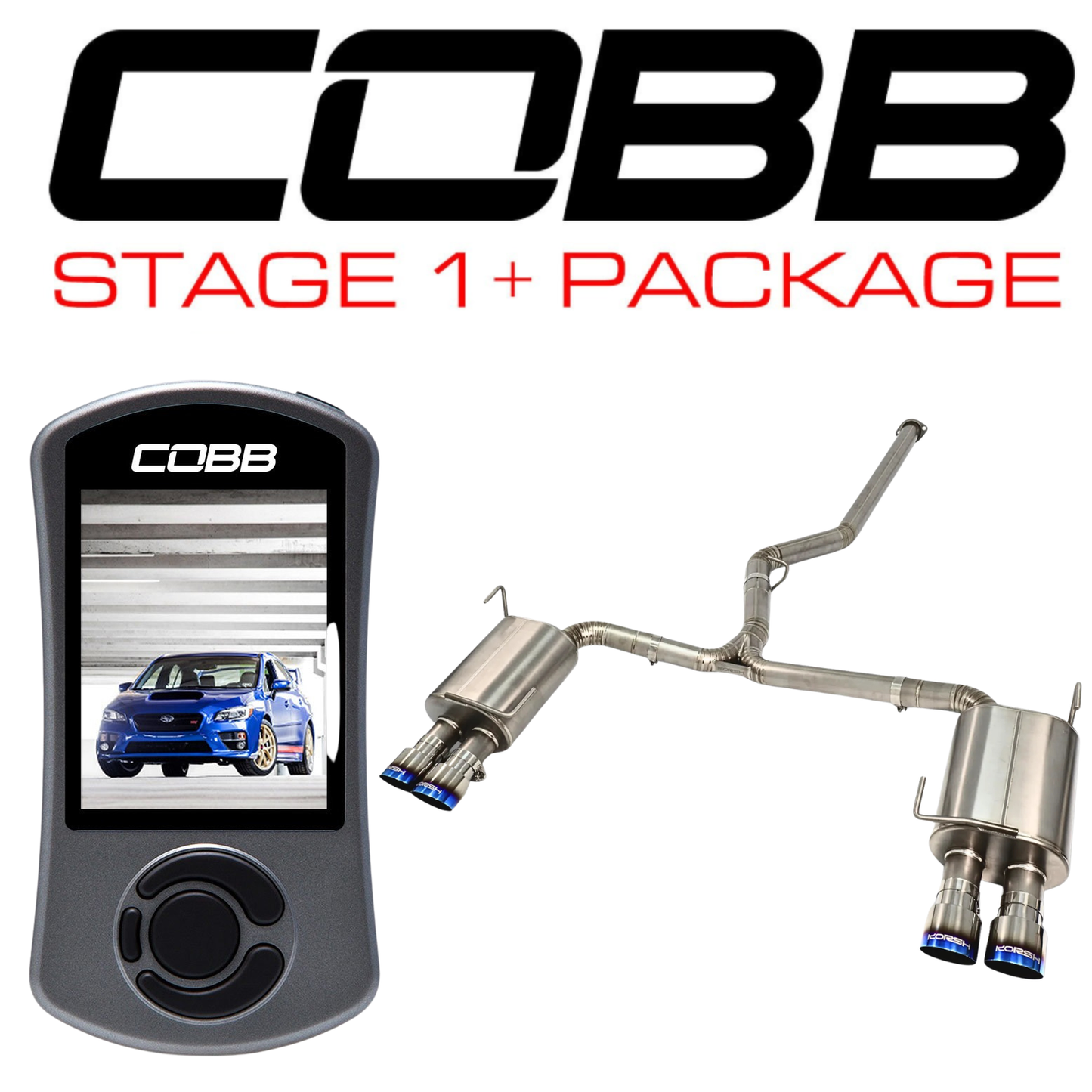 COBB x Korsh Stage 1+ Package - 2022+ WRX Sedan w/ Titanium catback