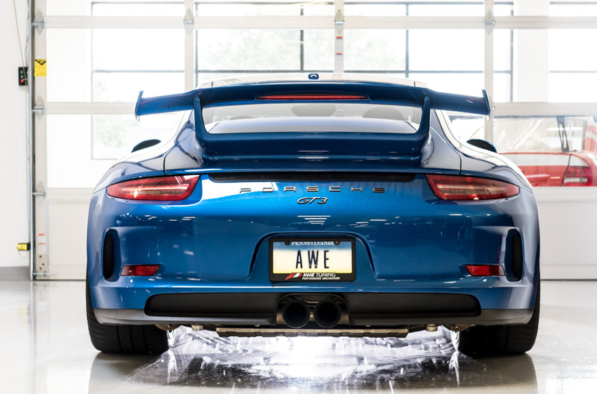 AWE Centre Muffler Delete Exhaust – Porsche 991 GT3 / GT3 RS