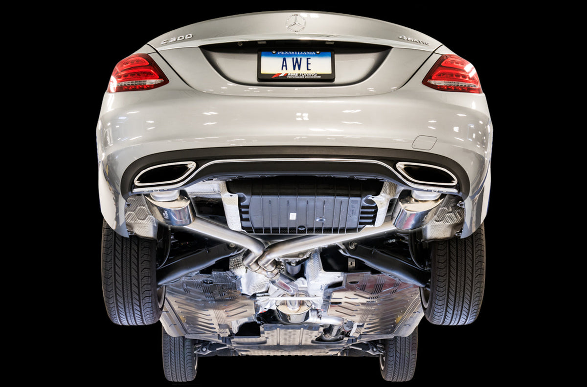 AWE Touring Edition Exhaust – Mercedes-Benz W205 C300 / C200