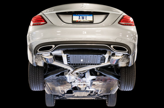 AWE Touring Edition Exhaust – Mercedes-Benz W205 C300 / C200
