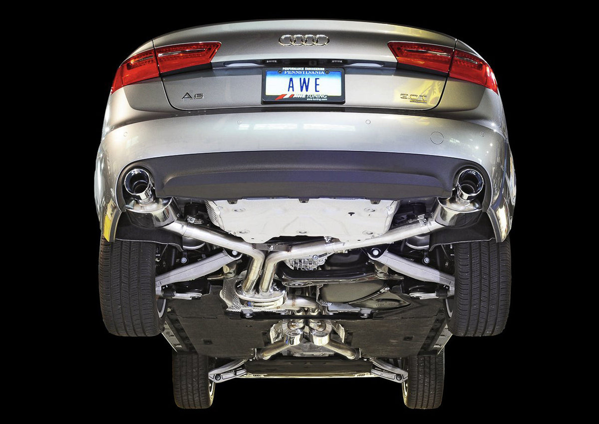 AWE Touring Edition Exhaust – Audi C7 A6 3.0T