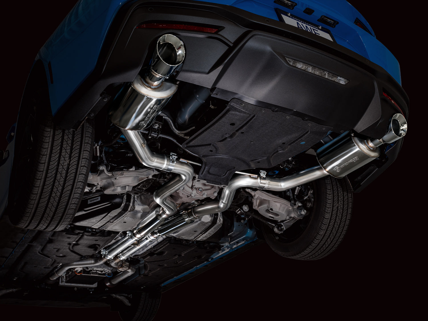 AWE Touring Edition Exhaust – Ford S650 Mustang GT (Dual Tip)