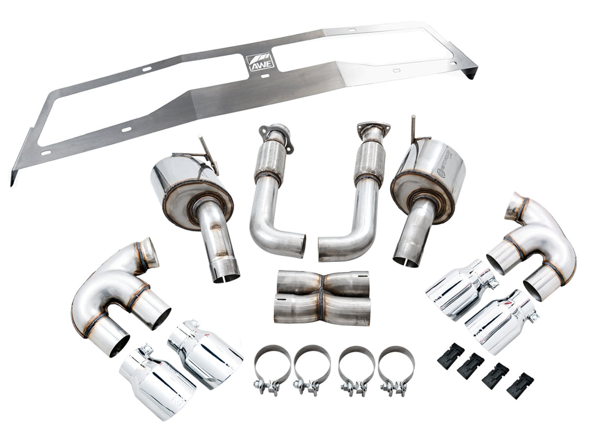 AWE Touring Edition Exhaust – Chevrolet C8 Corvette Stingray / E-Ray