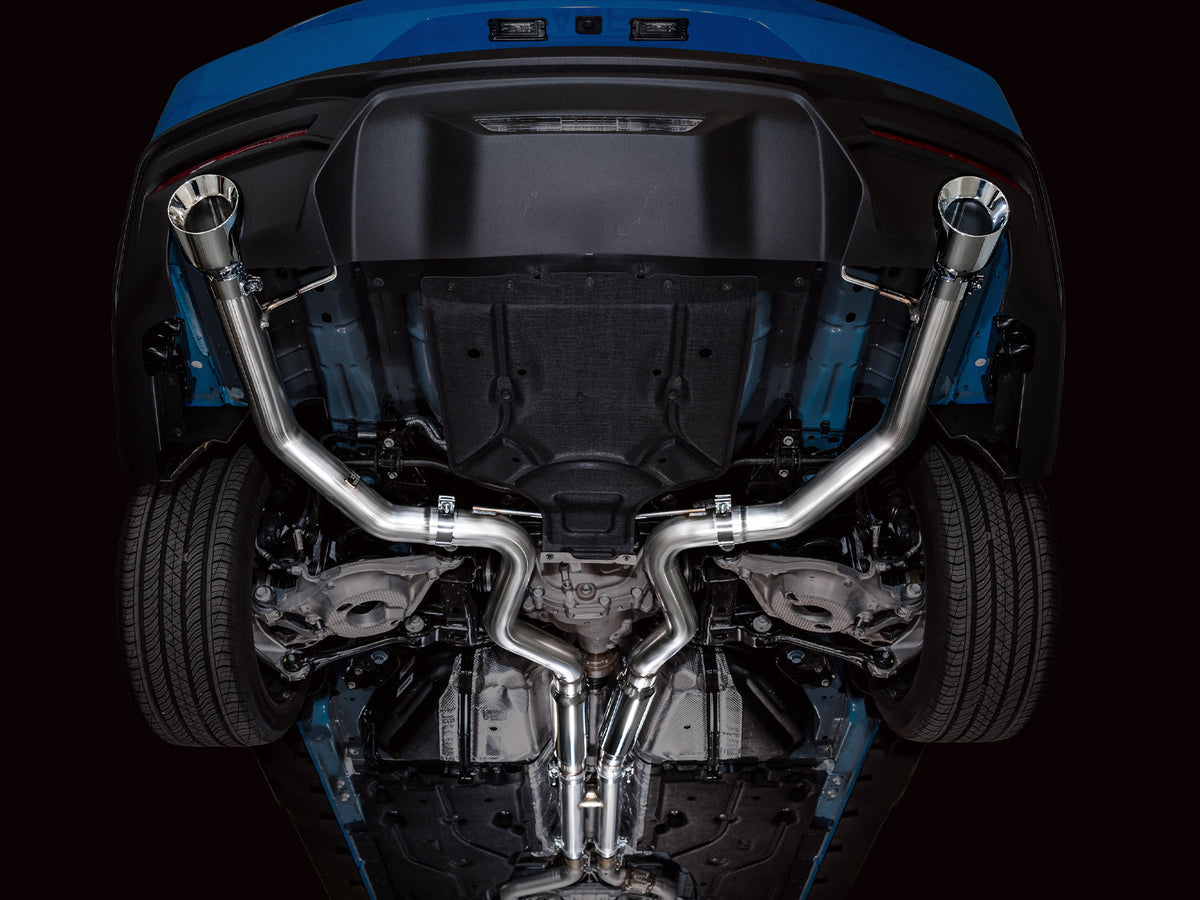 AWE Track Edition Exhaust – Ford S650 Mustang GT (Dual Tip)