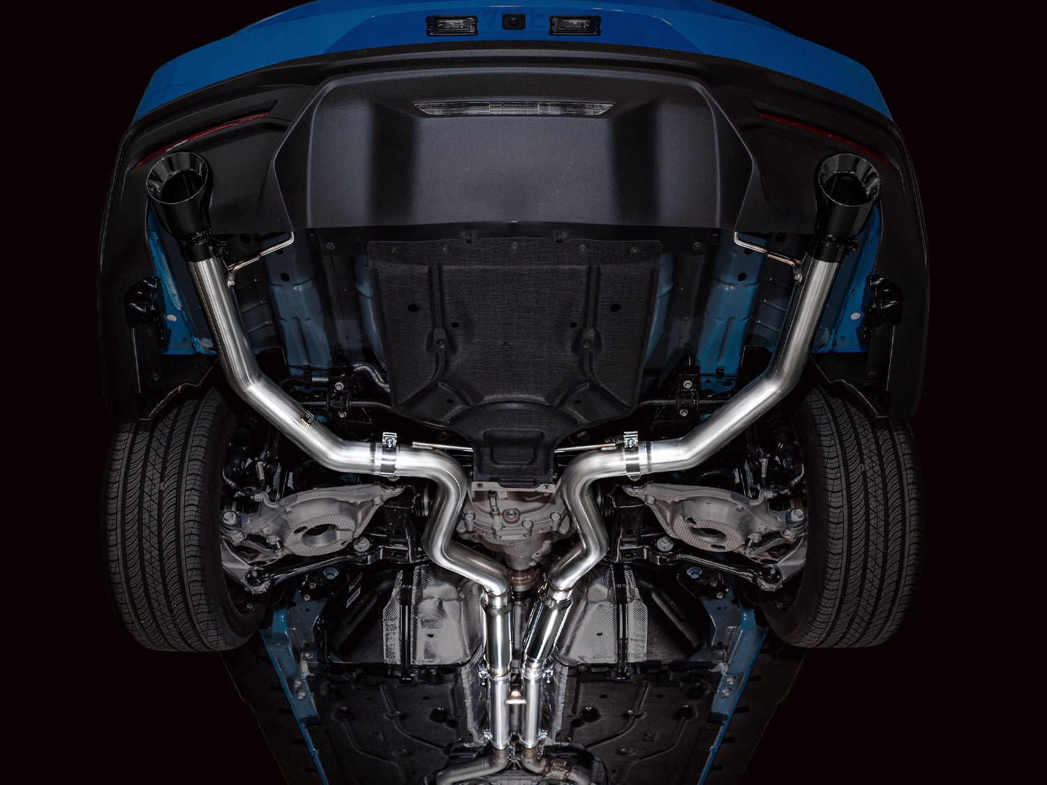 AWE Track Edition Exhaust – Ford S650 Mustang GT (Dual Tip)