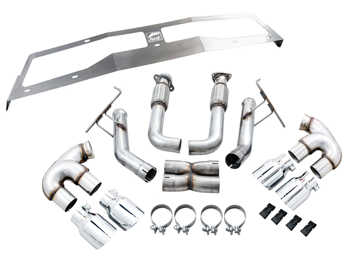 AWE Track Edition Exhaust – Chevrolet C8 Corvette Stingray / E-Ray