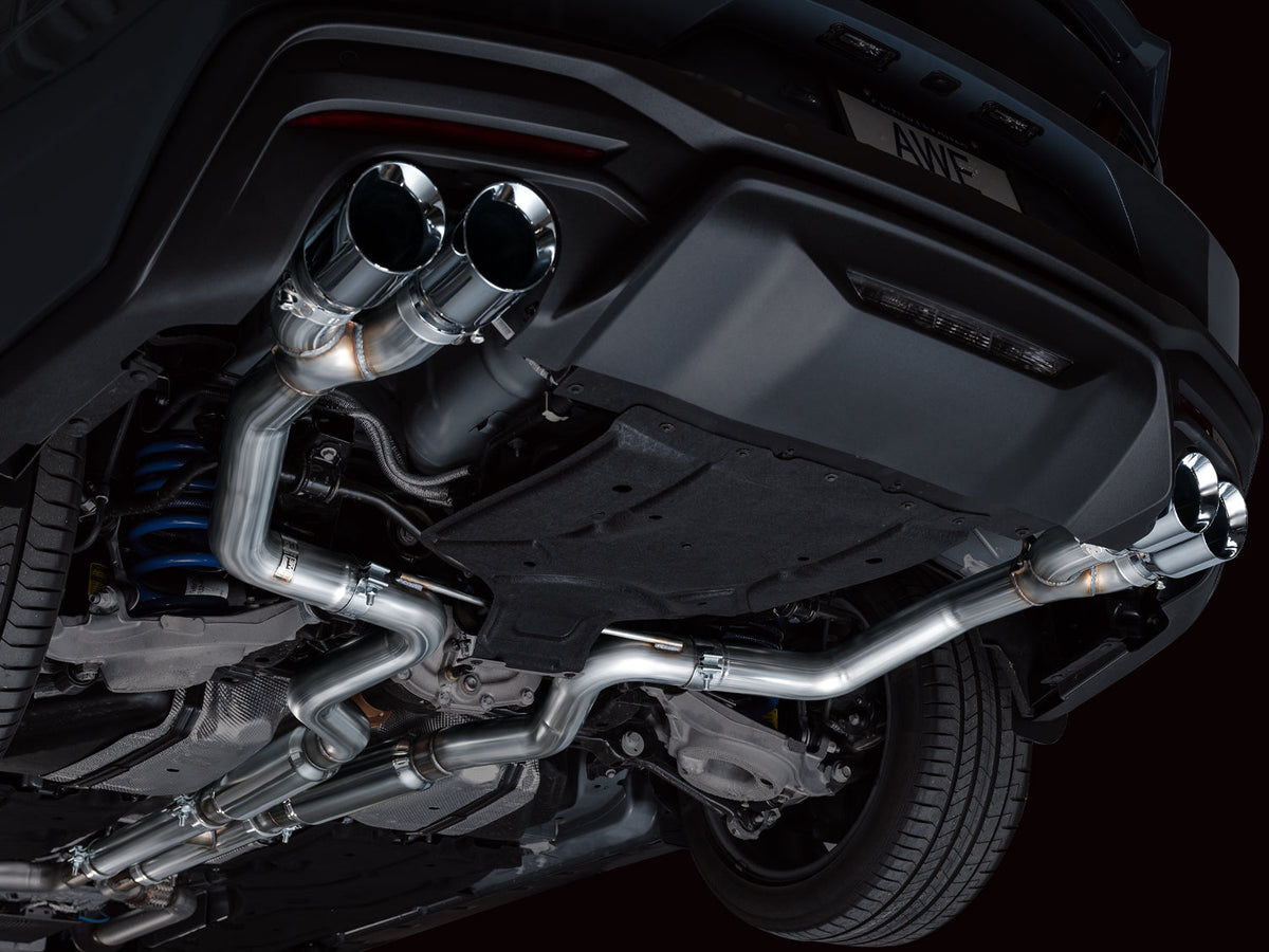 AWE Track Edition Exhaust – Ford S650 Mustang GT (Quad Tip)