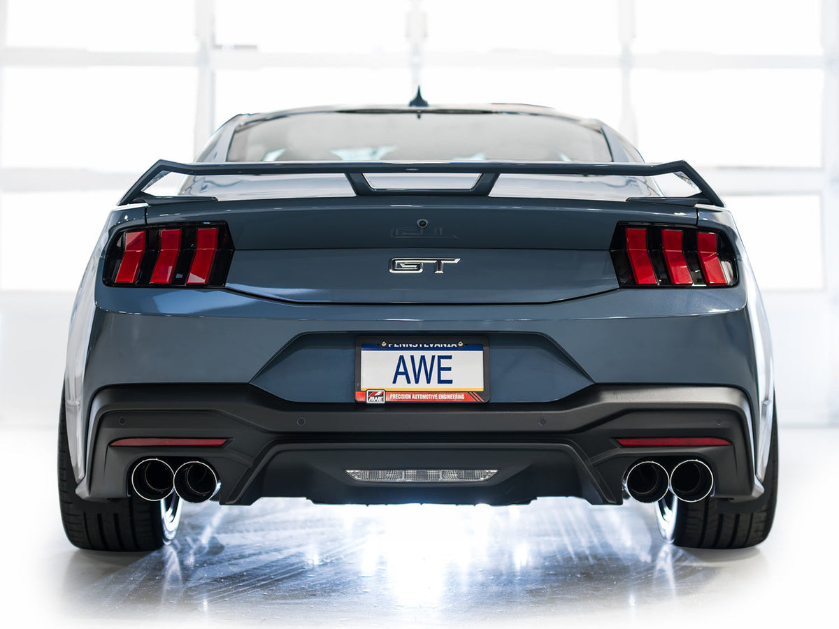 AWE Track Edition Exhaust – Ford S650 Mustang GT (Quad Tip)