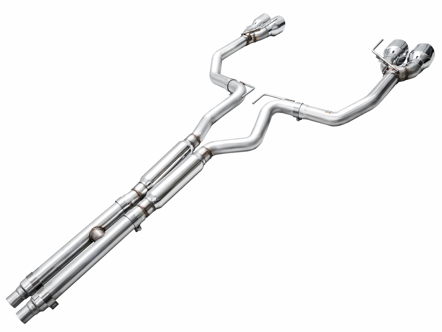 AWE Track Edition Exhaust – Ford S650 Mustang GT (Quad Tip)
