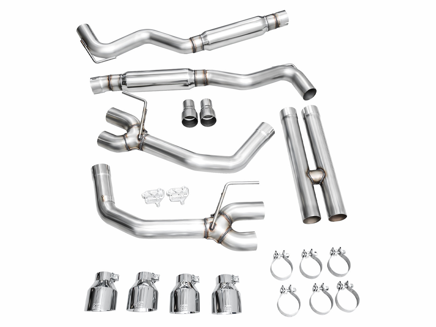 AWE Track Edition Exhaust – Ford S650 Mustang GT (Quad Tip)