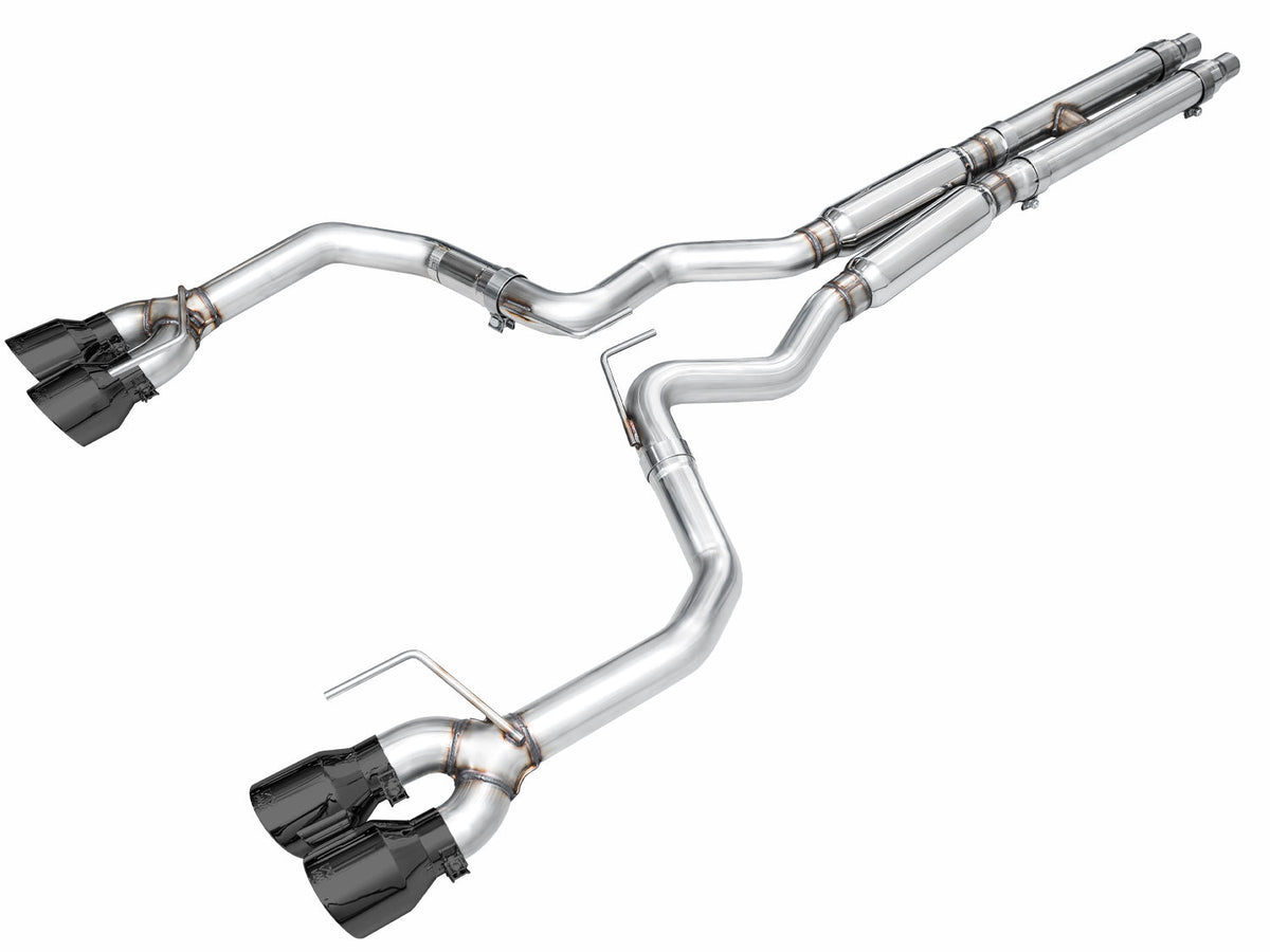 AWE Track Edition Exhaust – Ford S650 Mustang GT (Quad Tip)