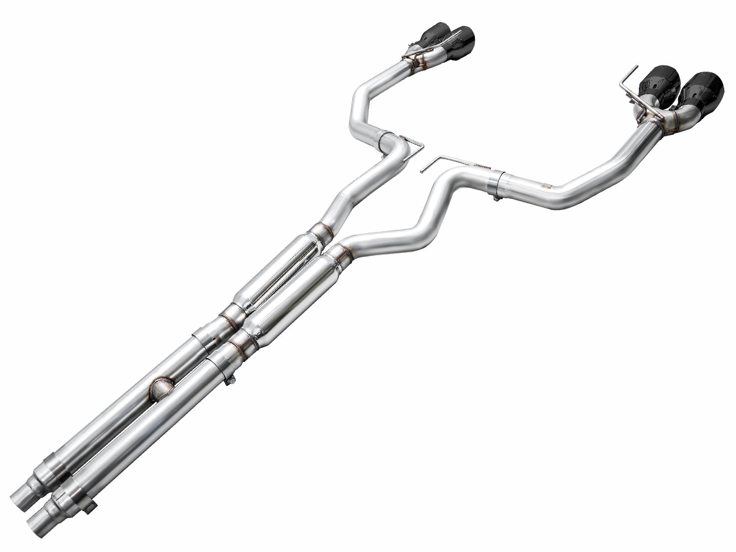 AWE Track Edition Exhaust – Ford S650 Mustang GT (Quad Tip)