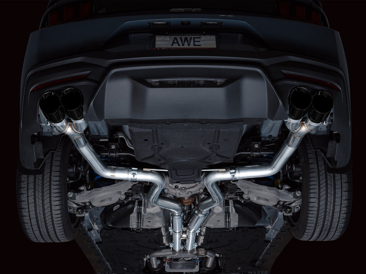 AWE Track Edition Exhaust – Ford S650 Mustang GT (Quad Tip)