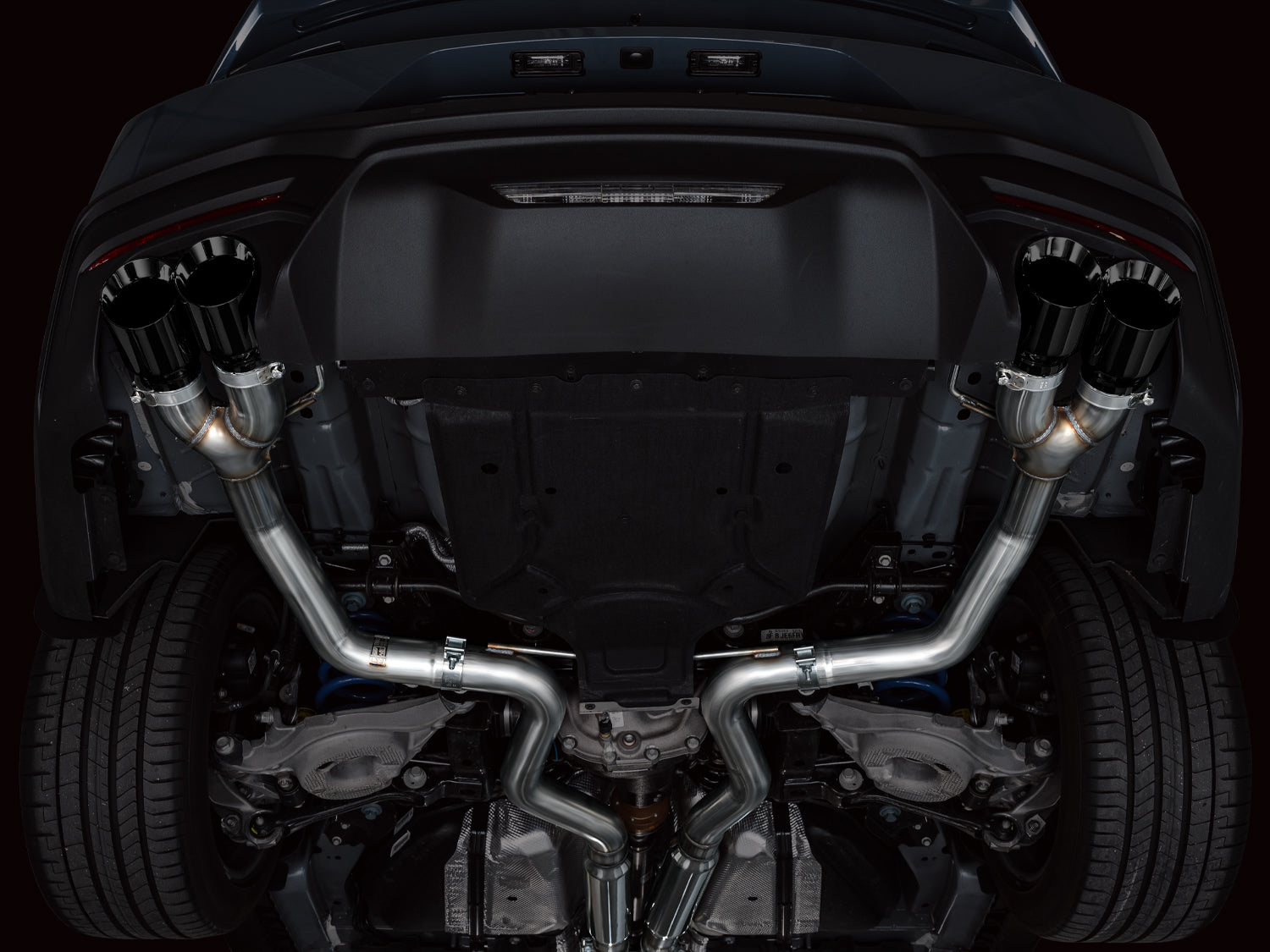 AWE Track Edition Exhaust – Ford S650 Mustang GT (Quad Tip)