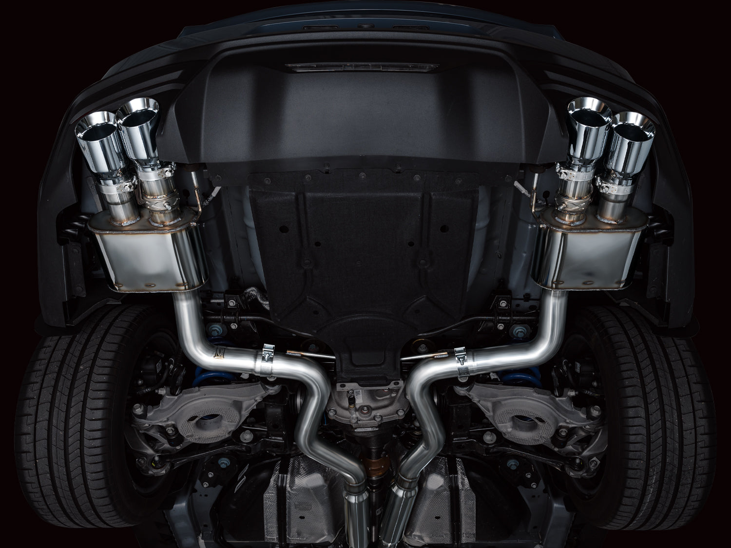 AWE SwitchPath Exhaust – Ford S650 Mustang GT (Quad Tip)