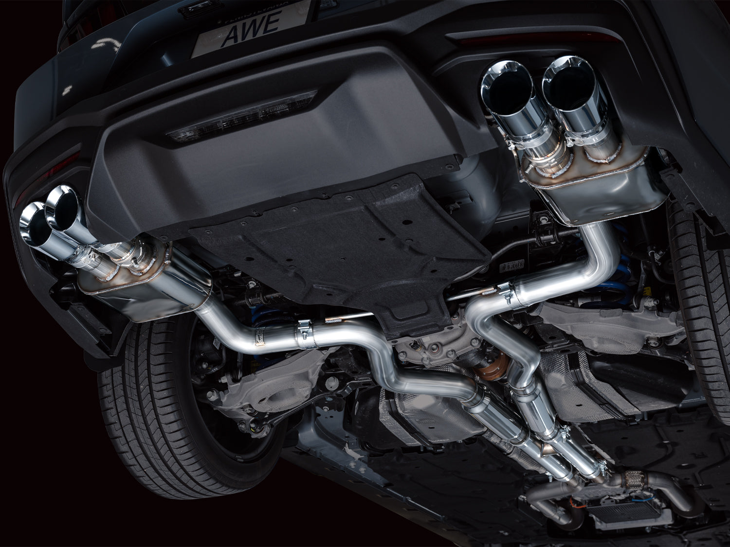 AWE SwitchPath Exhaust – Ford S650 Mustang GT (Quad Tip)