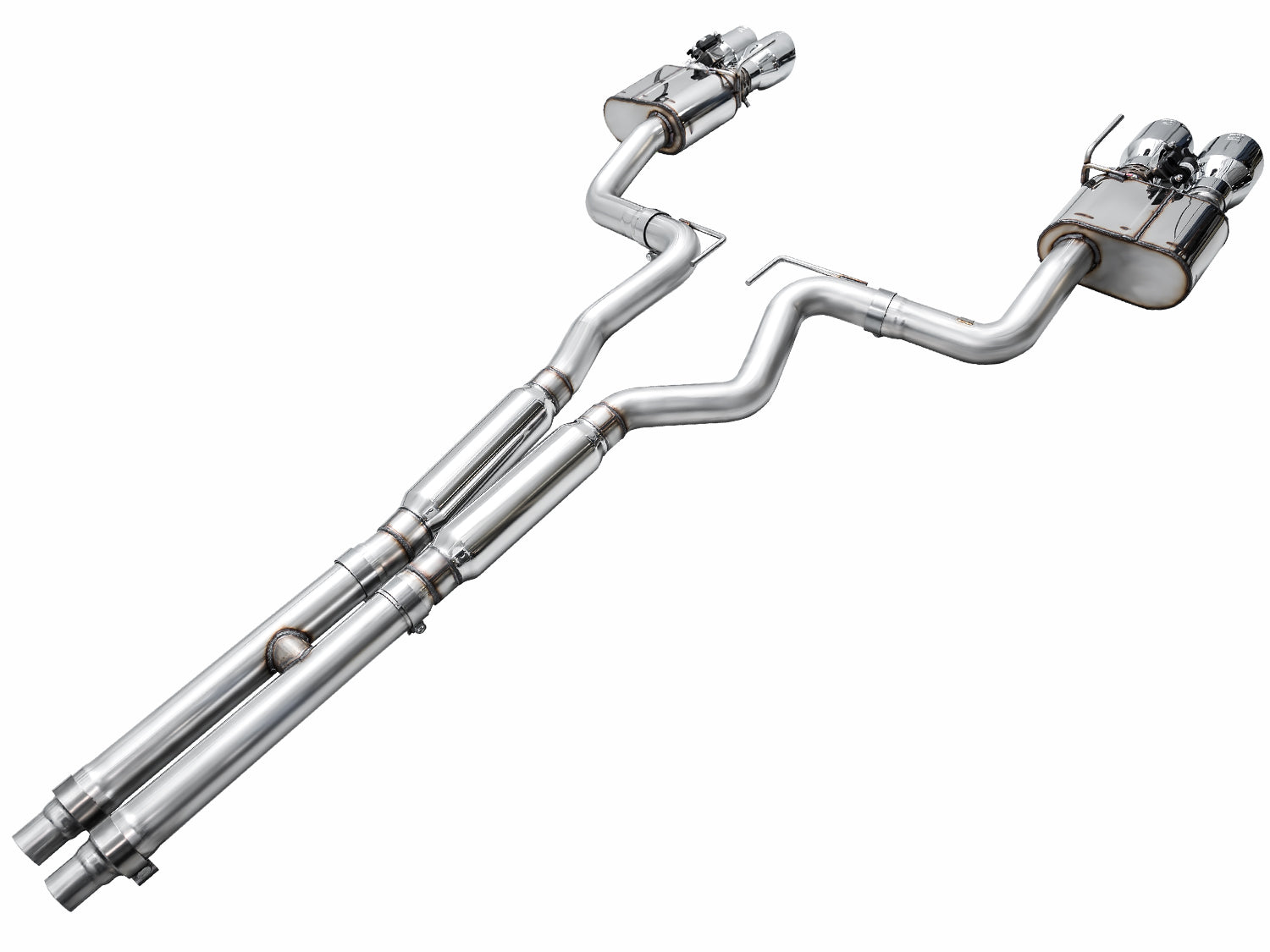 AWE SwitchPath Exhaust – Ford S650 Mustang GT (Quad Tip)
