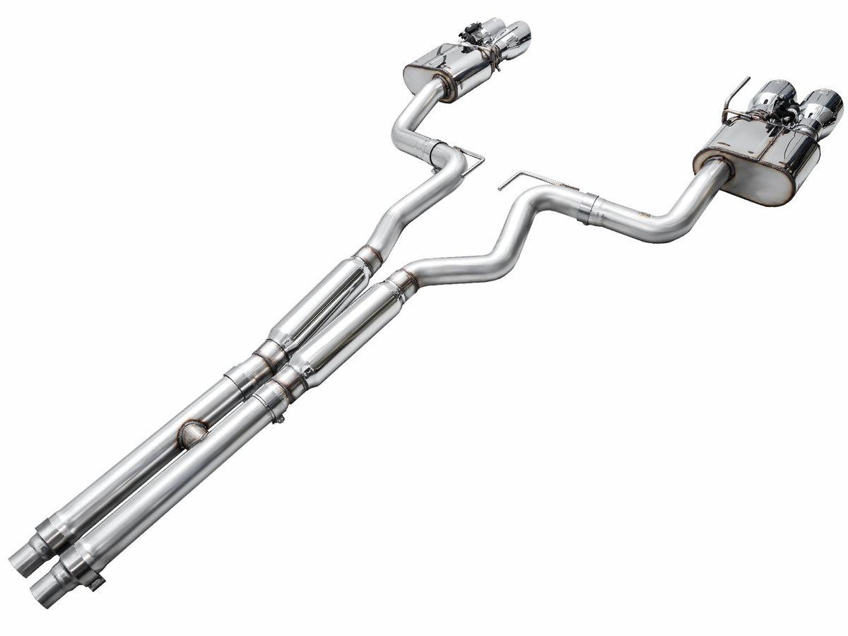 AWE SwitchPath Exhaust – Ford S650 Mustang GT (Quad Tip)