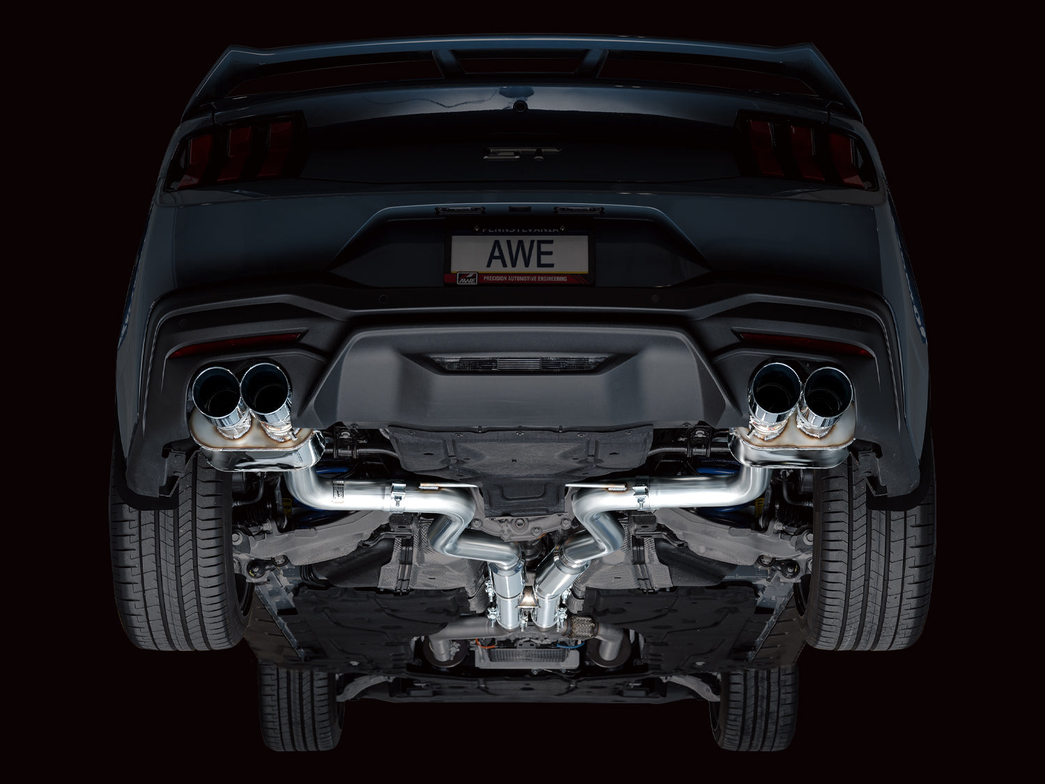 AWE SwitchPath Exhaust – Ford S650 Mustang GT (Quad Tip)