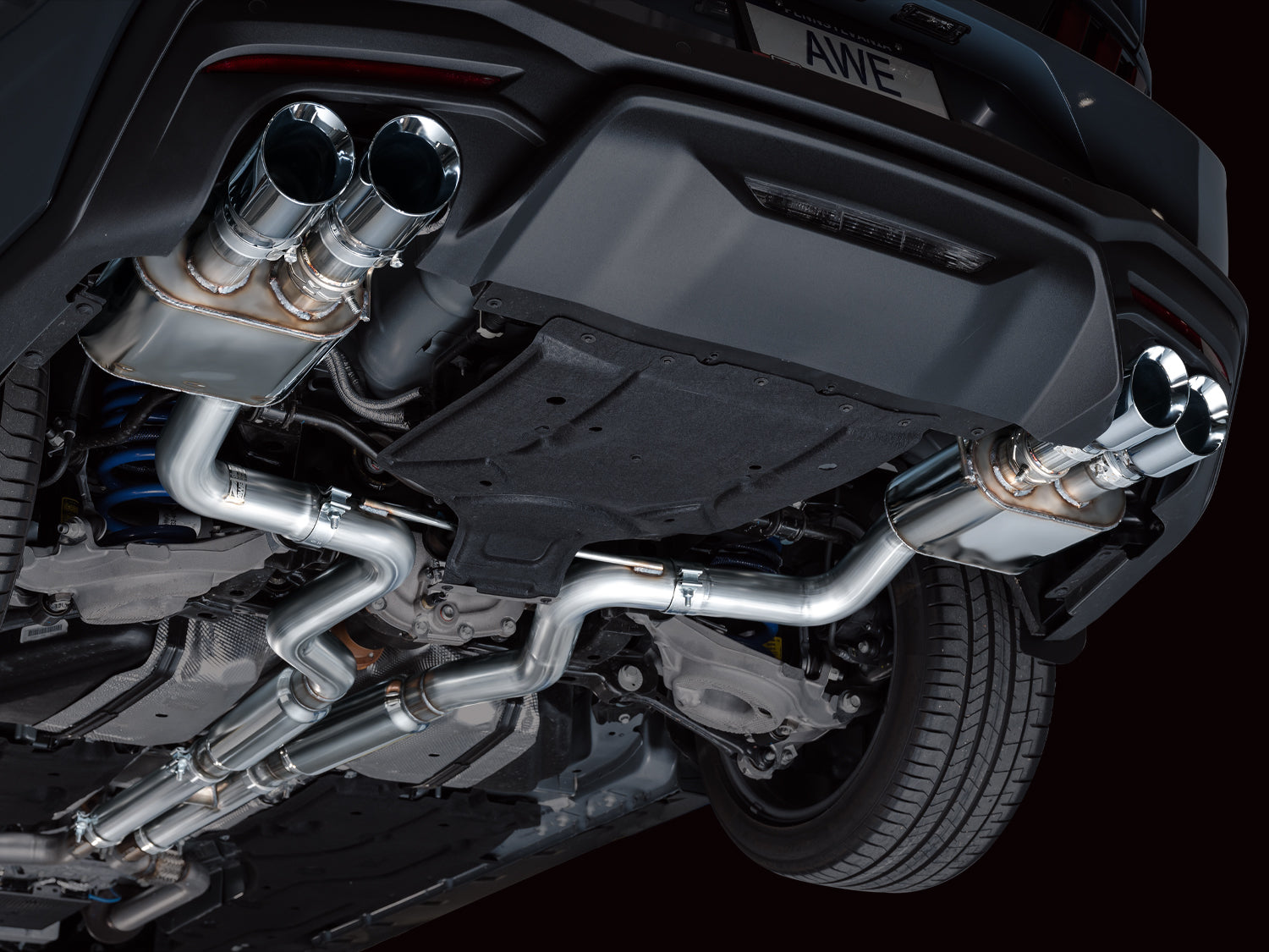 AWE SwitchPath Exhaust – Ford S650 Mustang GT (Quad Tip)
