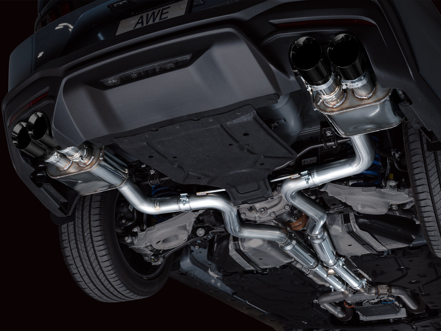 AWE SwitchPath Exhaust – Ford S650 Mustang GT (Quad Tip)
