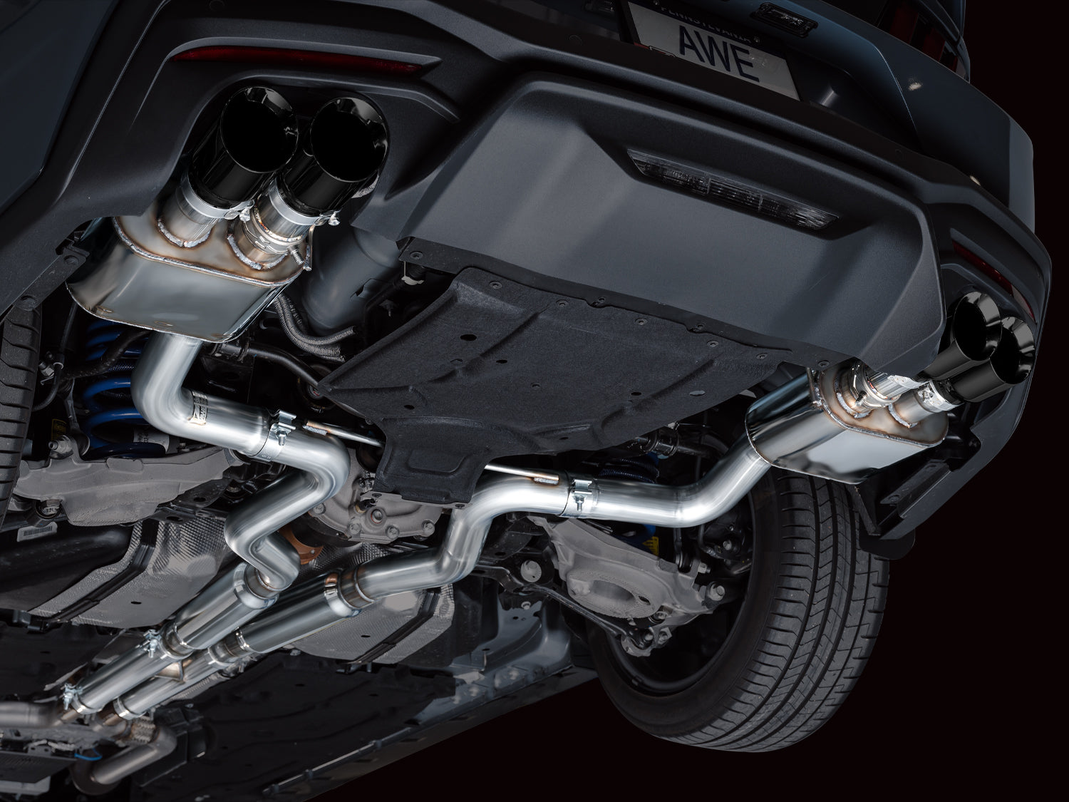 AWE SwitchPath Exhaust – Ford S650 Mustang GT (Quad Tip)