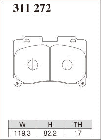 Dixcel Front Brake Pads - Toyota Supra (JZA80) 17" Wheel / Celica GT-Four (ST205) – view 2