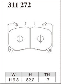 Dixcel Front Brake Pads - Toyota Supra (JZA80) 17" Wheel / Celica GT-Four (ST205) – view 2