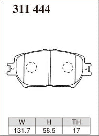DIXCEL Front Brake Pads - Toyota Camry (ACV30R) / Crown Athlete (GRS200R) / Crown Majesta (UZS186R/UZS187R) / Mark X (GRX121R) – view 2