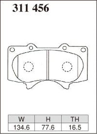 DIXCEL Front Brake Pads - Toyota Hilux / Landcruiser Prado (120/150 Series) / Fortuner / FJ Cruiser / Mitsubishi Pajero (NS/NT/NW/NX) – view 2
