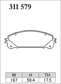 DIXCEL Front Brake Pads - Lexus RX (AL10/AL20/AL30) / NX (AZ10/AZ20) / Toyota Alphard (AH20/AH30/AH40) – view 2