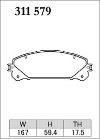 DIXCEL Front Brake Pads - Lexus RX (AL10/AL20/AL30) / NX (AZ10/AZ20) / Toyota Alphard (AH20/AH30/AH40) – view 2