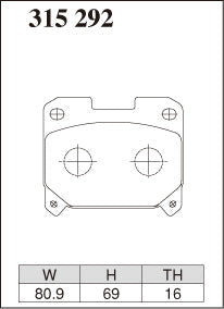 Dixcel Rear Brake Pads - Toyota Supra (JZA80) 17" Wheel / Celica GT-Four (ST205) – view 2