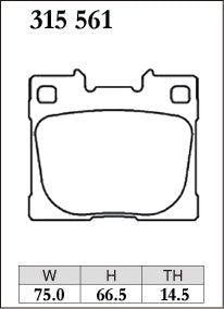 DIXCEL Rear Brake Pads – Toyota GR Yaris (GXPA16) / GR Corolla (GZEA14H)