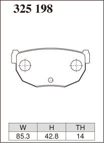 DIXCEL Rear Brake Pads – Nissan 180SX (S13) / 200SX (S14 / S15)